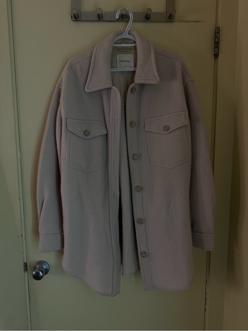 Wilfred Cream Utility Shacket Jacket